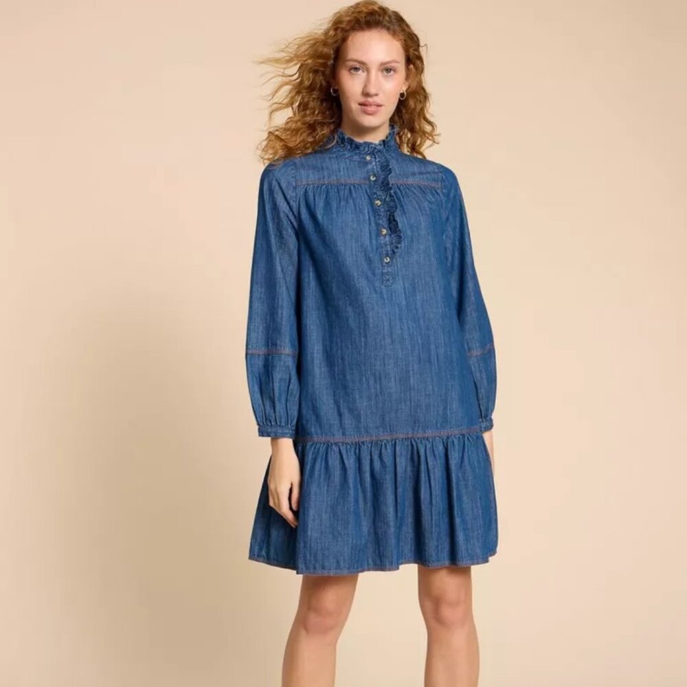 White Stuff  Maisie Denim Dress BLOWOUT
